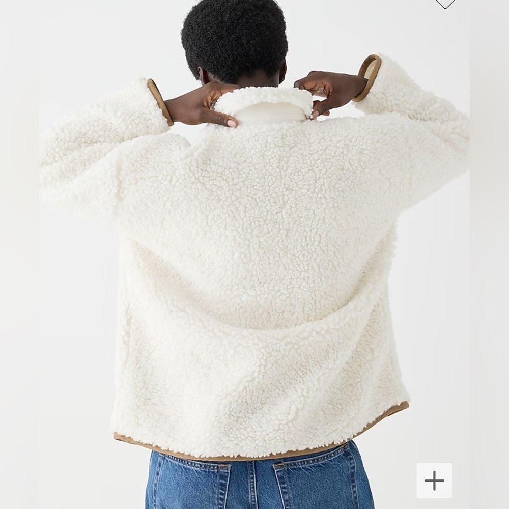J.Crew LIKE NEW Faux Sherpa Barn Jacket NWOT 3X - Picture 2 of 13